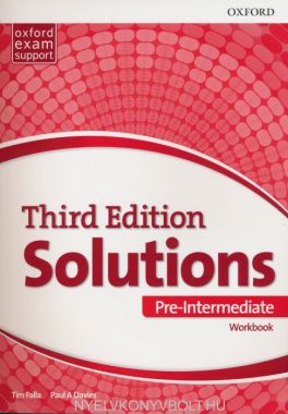 Solutions Third Edition Pre-Intermediate Munkafüzet online hanganyaggal