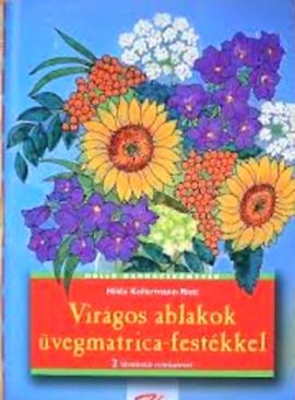 Virágos ablakok üvegmatrica - festékkel